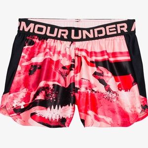 Under Armour Girls Youth UA Play Up Shorts Black Pink Blue 1363371 Youth Size XS